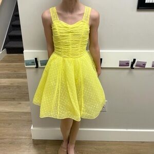 Yellow Polka Dot Kids Dance Costume